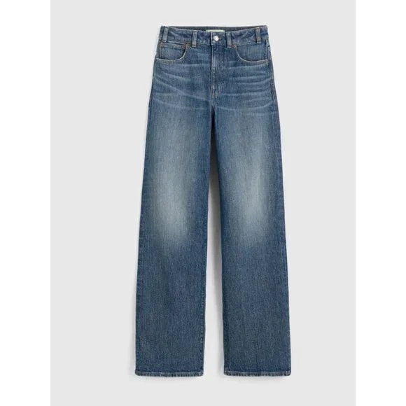 MADEWELL $148 The Curvy Perfect Vintage Wide-Leg Jeans Harvey Wash Size 26P - Picture 7 of 16